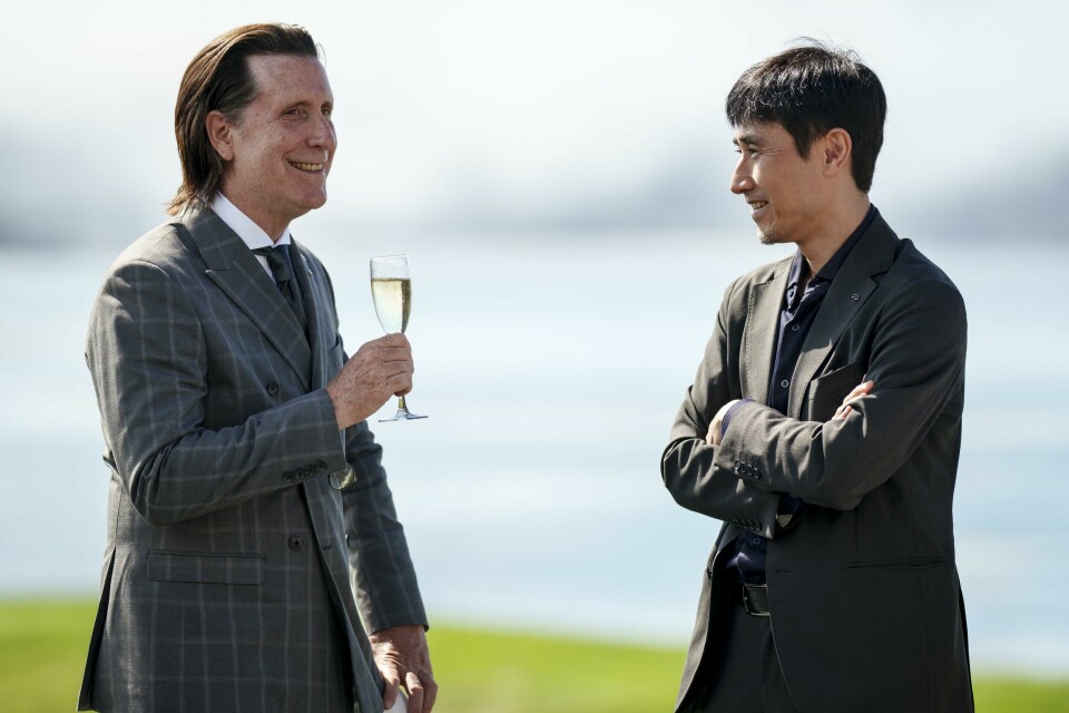 Alfonso Albaisa (left) with Taisuke Nakamura at Pebble Beach 2023 Alfonso Albaisa with Taisuke Nakamura