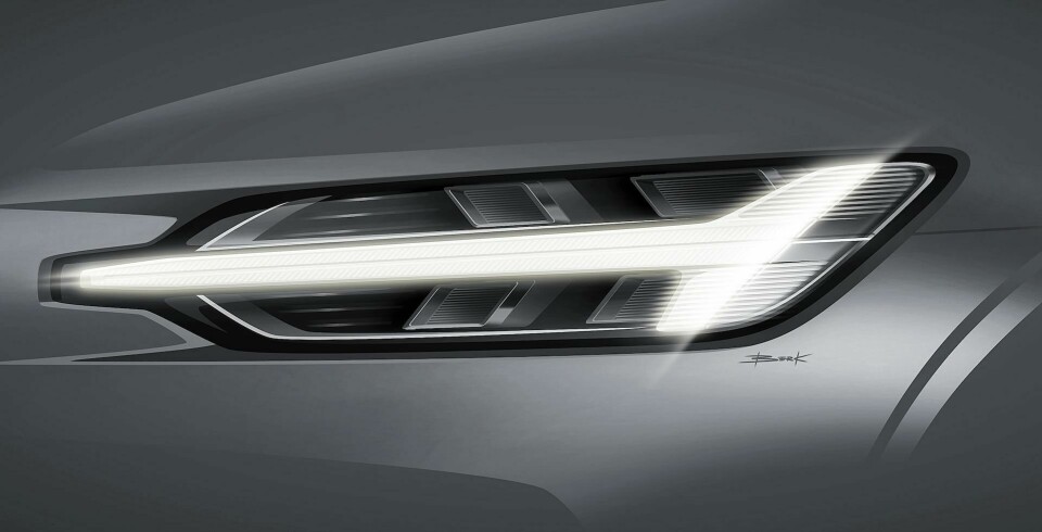 ‘Thor’s Hammer’ headlight rendering by Berk Keskin ‘Thor’s Hammer’ headlight sketch by Berk Keskin