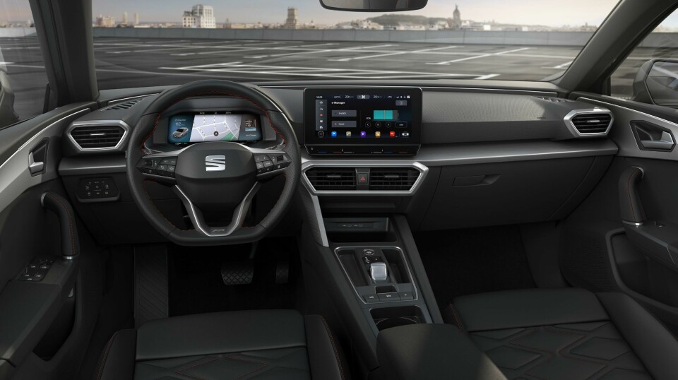 The interior of the new Leon has a minimal feel and is centred around the infotainment screen Leon-FR-THEV_52_HQ