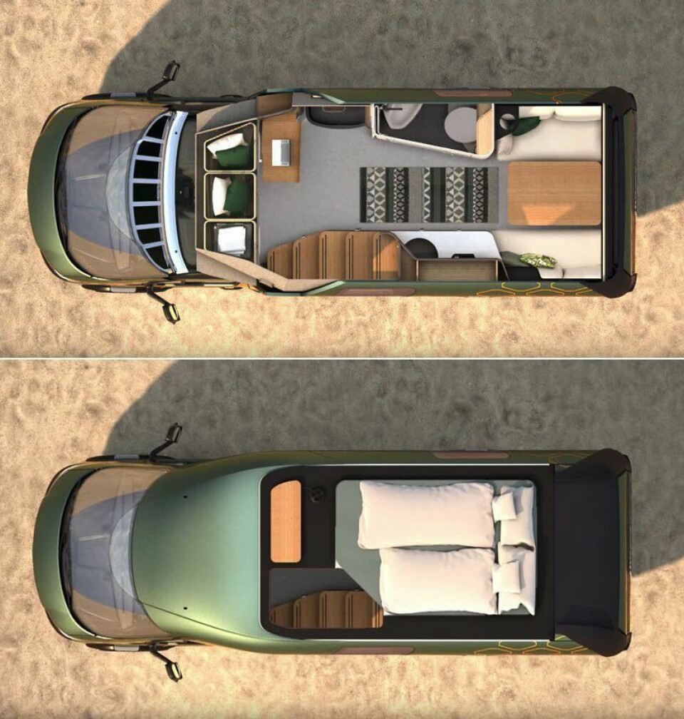 Vision Venture Floor plans – main level (top), sleeping loft (bottom) Vision Venture Floor plans – main level (top), sleeping loft (bottom)
