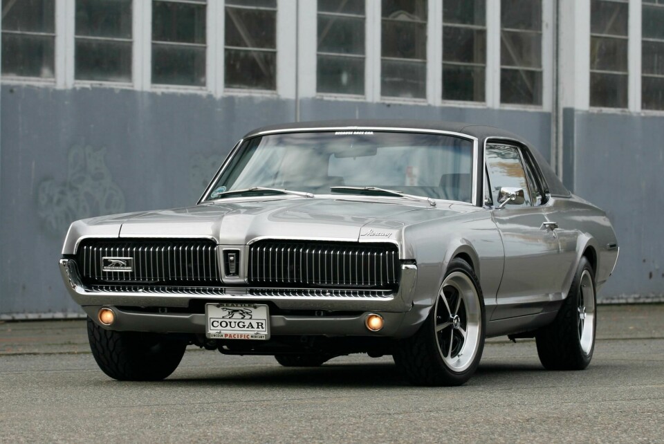 The Mercury Cougar did things a little differently, with lights emerging from behind the grille Cougar