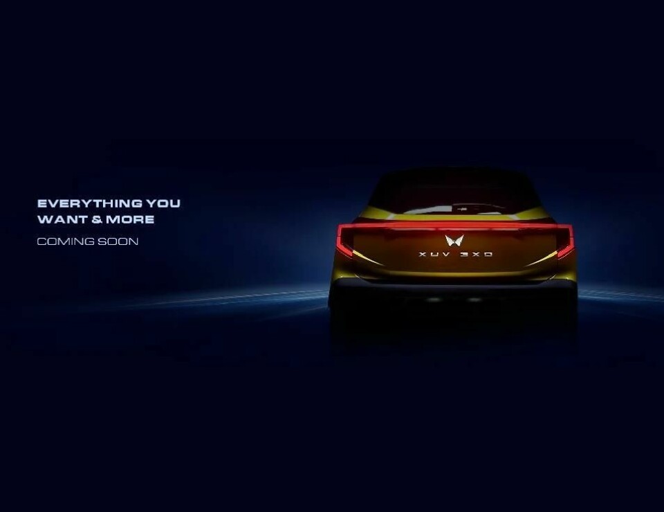 Mahindra XUV 3X0 concept will be revealed online on 29 April Mahindra XUV 3X0 concept teaser