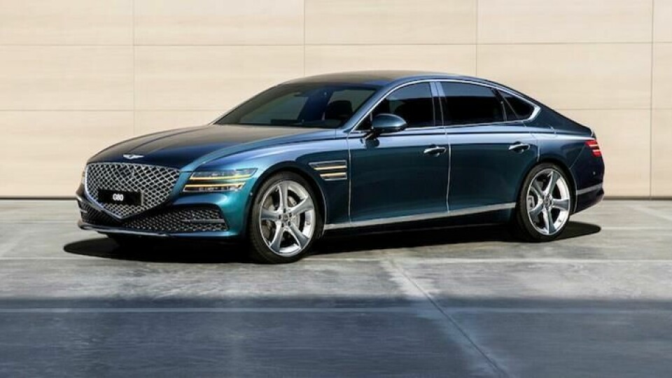 Genesis launches new G80 with lower, wider design Genesis G80 exterior 2
