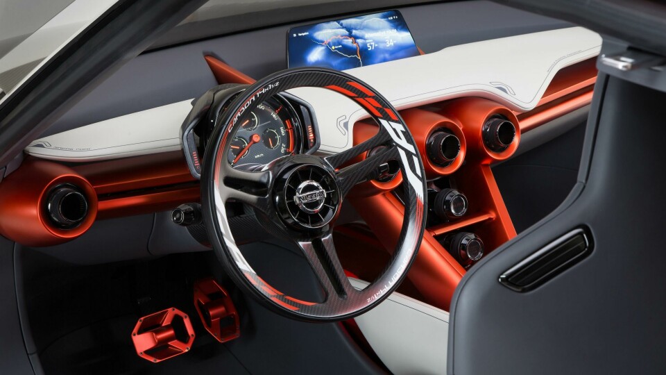 The interior of the 2015 Nissan GripZ Concept was heavily inspired by the mountain bikes’ form language 2015 Nissan Gripz concept interior