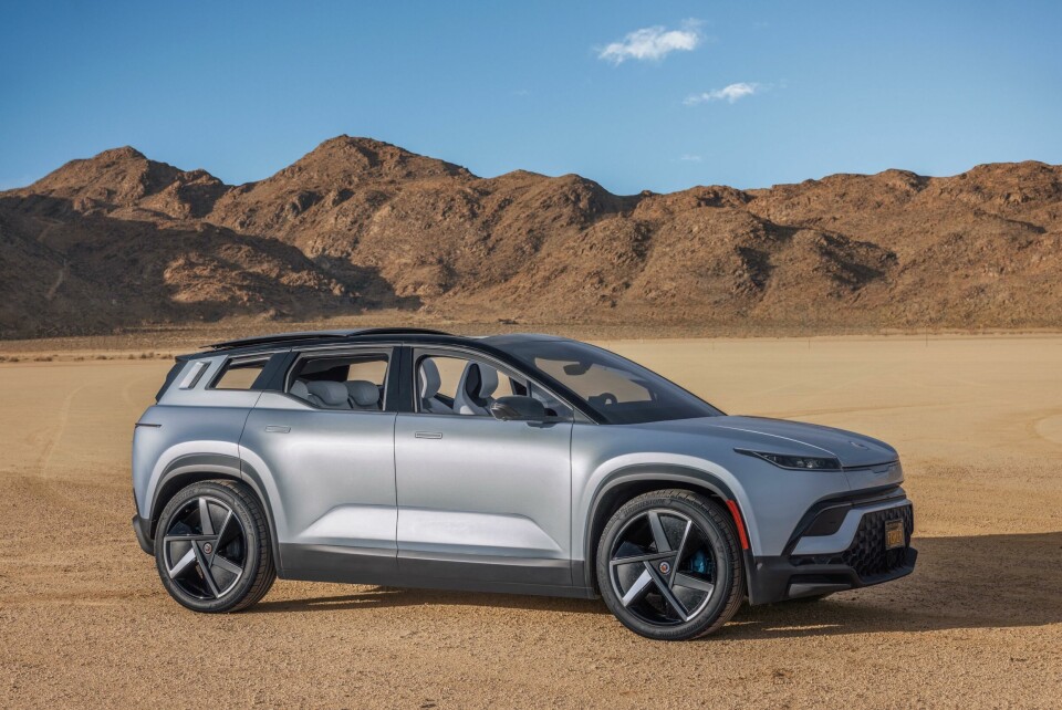 The 2022 Fisker Ocean; prices have reportedly dropped to around US$25,000 2022 Fisker Ocean - ext side (desert)