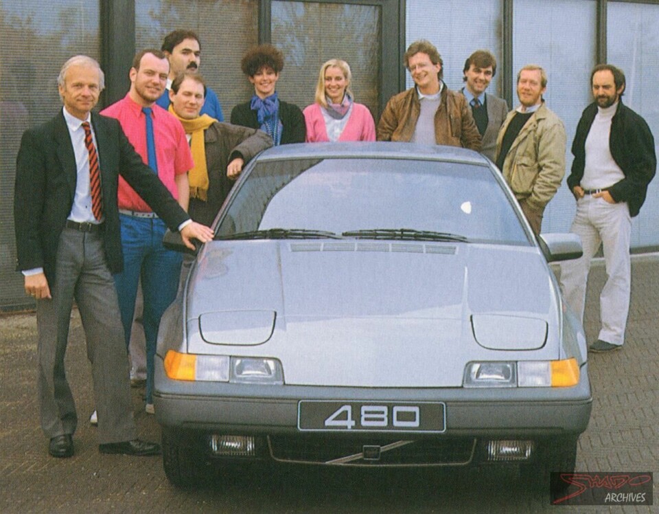 The Volvo 480 design team in ’86 (Peter Horbury 3rd from right) *Volvo 480 design team in '86 (Peter H 3rd from right)