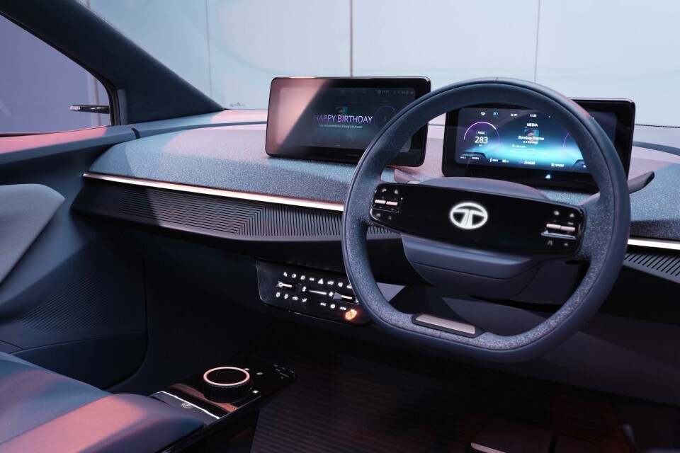 The interior is uncluttered without being minimalist Tata Curvv interior