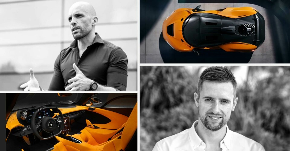 Ennua co-founders Joao Dias (left) and Patrick Carton both worked on the McLaren W1 Ennua founders collage