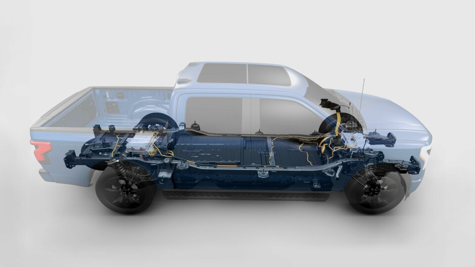 Ford F-150 Lightning battery pack Ford F150 Lightning seethrough battery