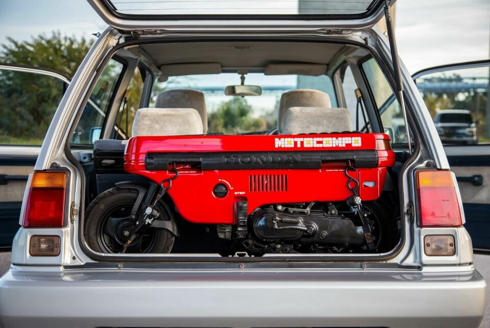 The Honda city and the MotoCompo honda motocompo