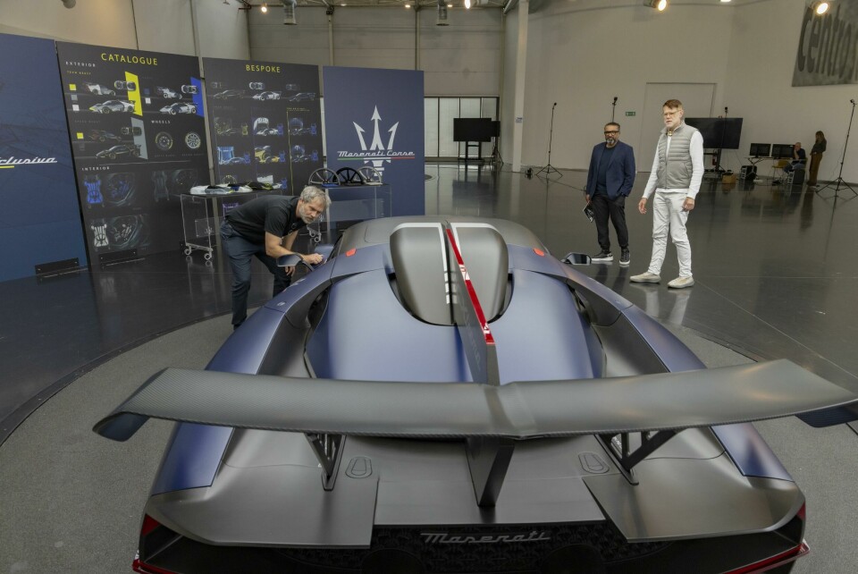 Good view of the central fin Maserati Grecale visit with Klaus Busse 2024 _1