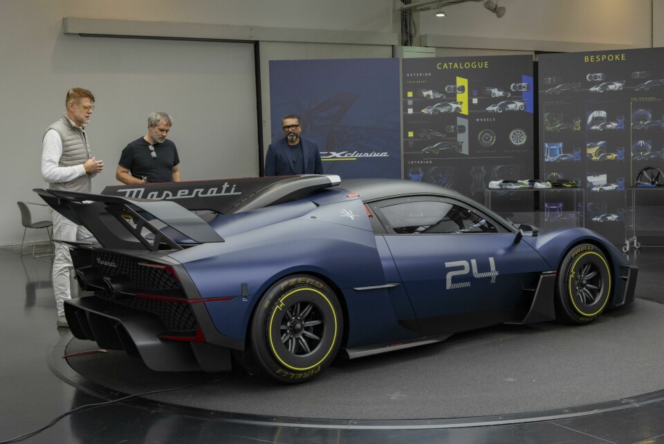 Maserati MCXtrema: in the background the design development Maserati Grecale visit with Klaus Busse 2024 _4