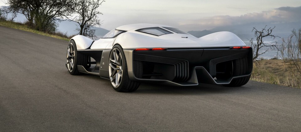 GM’s UK studio reveals first major project: an electric Corvette concept Corvette Concept 2025 hero rear