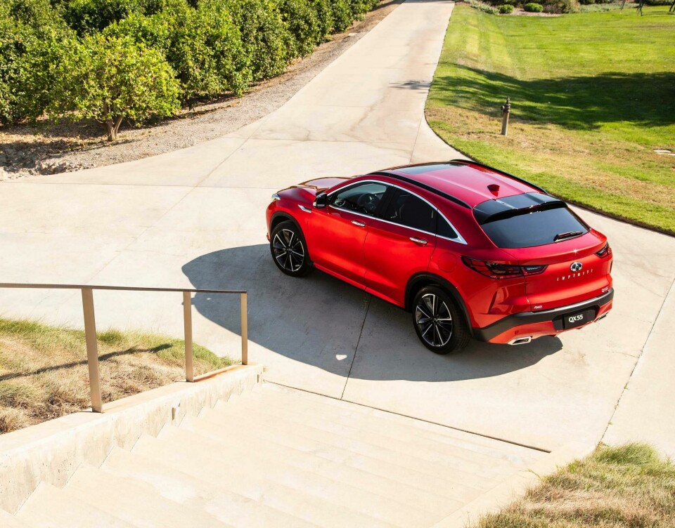 New Infiniti QX55 flaunts angular body work Infiniti QX55 Hero