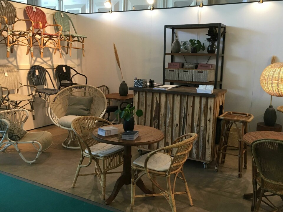 Rattan and wicker at Sika-Design (Denmark) CDN Clerkenwell Design Week 2019 Sika 2