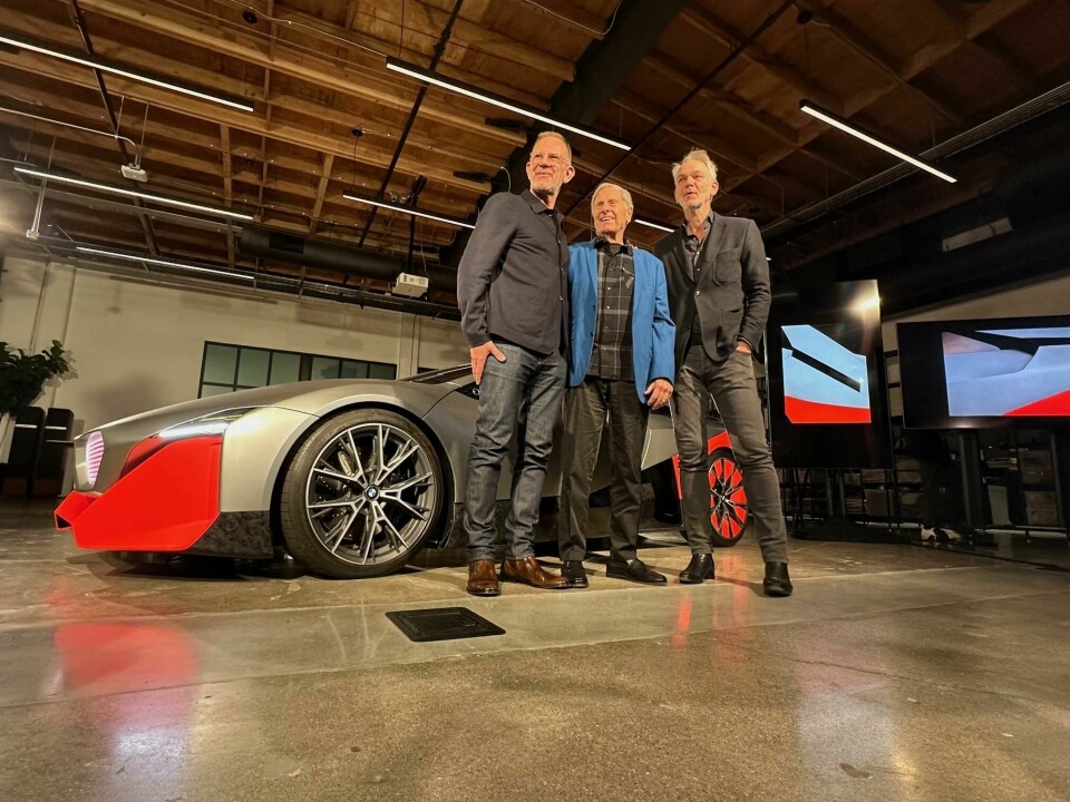 Designworks president Holger Hampf with founder Chuck Pelly and BMW Group head of design, Adrian van Hooydonk designworks president Holger Hampf with founder Chuck Pelly and bmw group head of design Adrian van Hooydonk