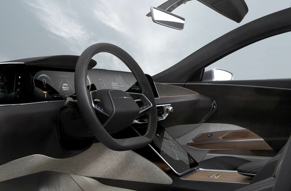 Button free zone: Lucid Air Lucid Air Interior