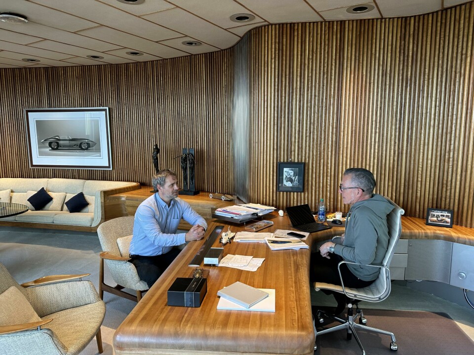 Michael Simcoe in his office with CDN editor James McLachlan James Mclachlan Michael Simcoe