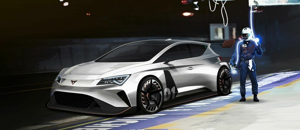 Cupra e-Racer concept sketch Cupra e-Racer concept sketch