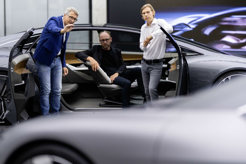 Norbert Weber, head of interior design; Marc Lichte, head of design; Philipp Römers, head of exterior design Audi design team