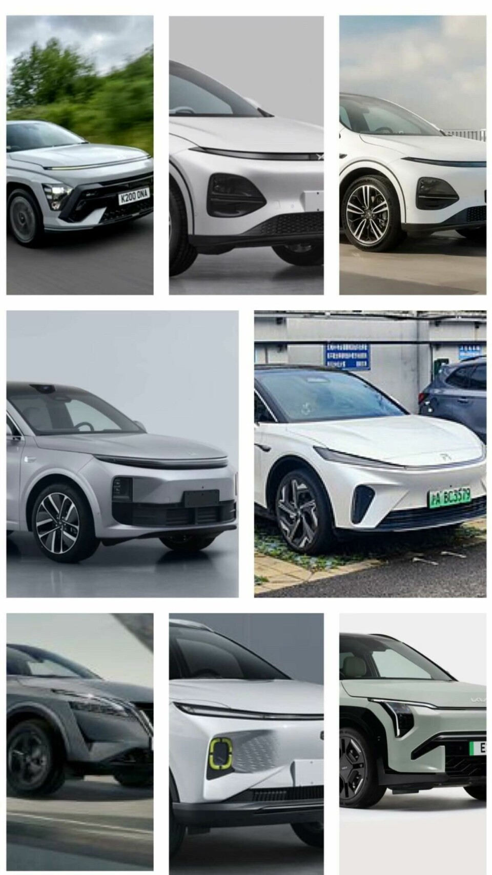 Familiar design cues in the crossover segment Omoda e5 comparison cars