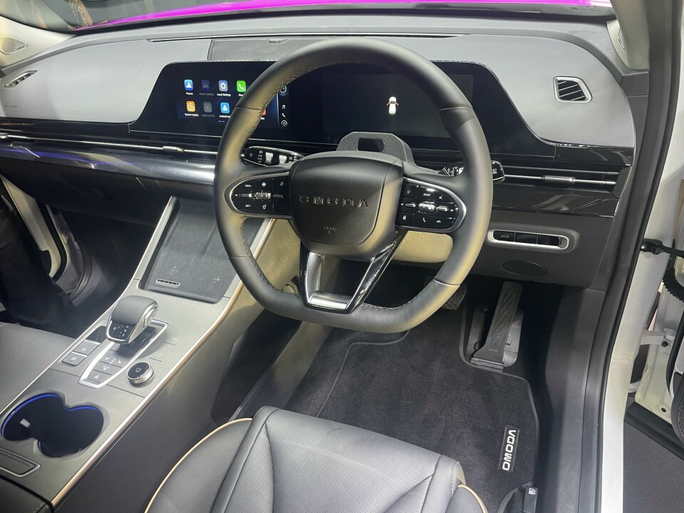 Interior of the electric Omoda E5 Omoda E53318