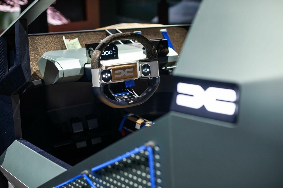 Dacia Manifesto was a real crowd pleaser Dacia Manifesto steering wheel instrument cluster