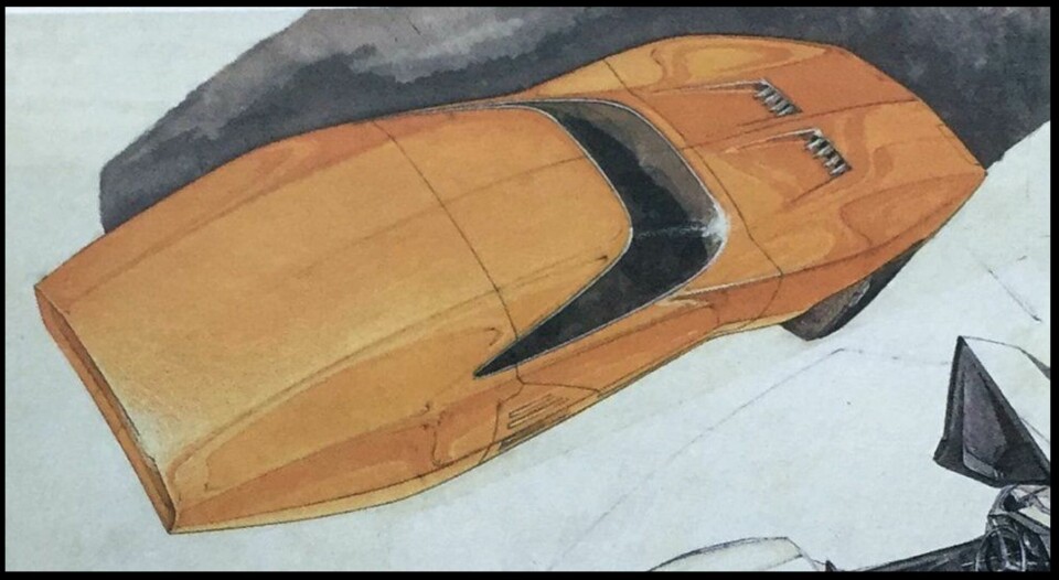 Original sketch of what would become the second-generation Charger Sias_SketchDodge Charger Generations