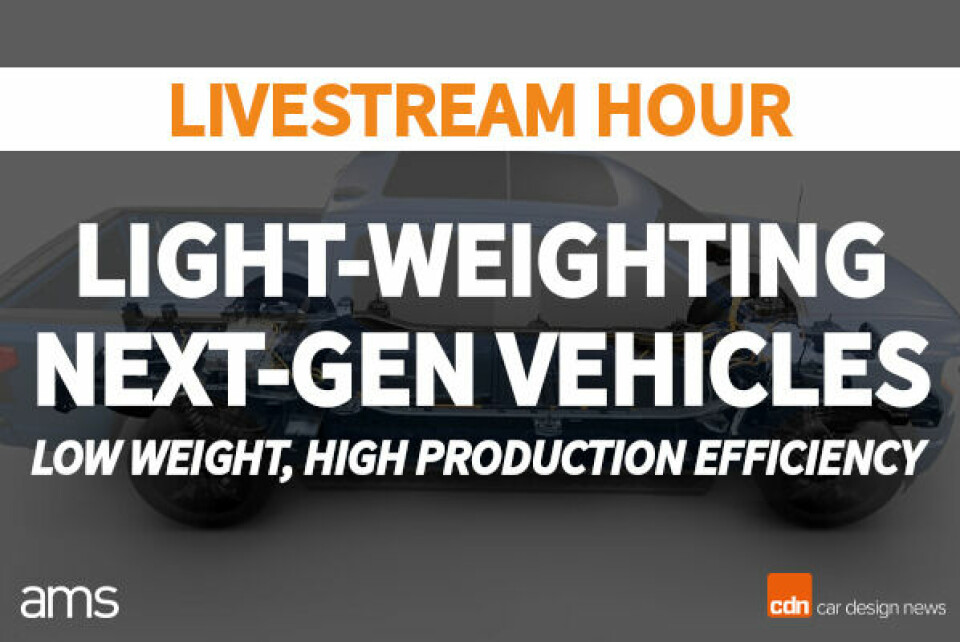 Watch: Design-for-manufacturing and light-weighting move to the top of the agenda Design-for-manufacturing light-weighting livestream