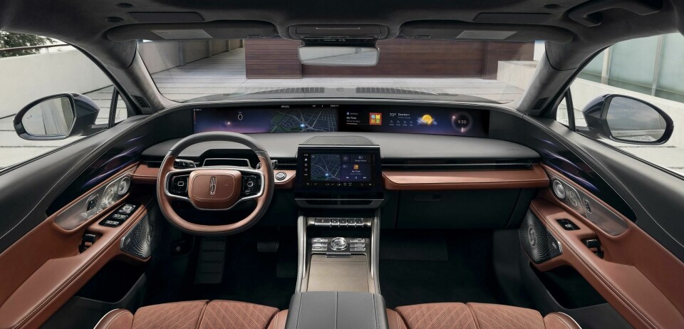 2024 Lincoln Nautilus interior 2024 Lincoln Presidential Nautilus_Redwood_01