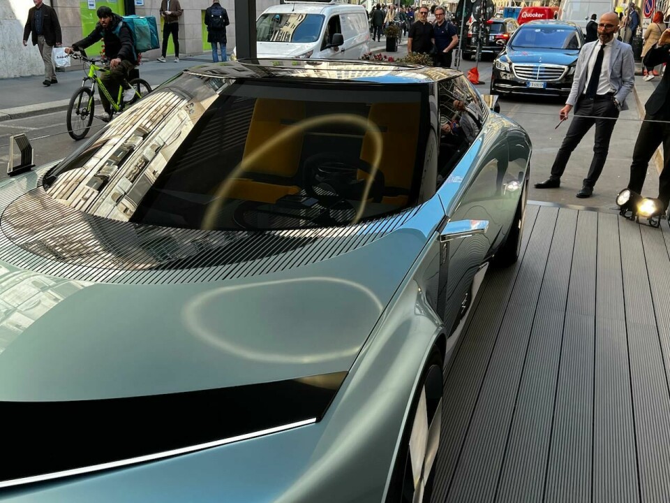 Lancia’s surprise public outing of the Pu+Ra HPE concept in Milan Lancia PU RA concept Karl Smith_9295
