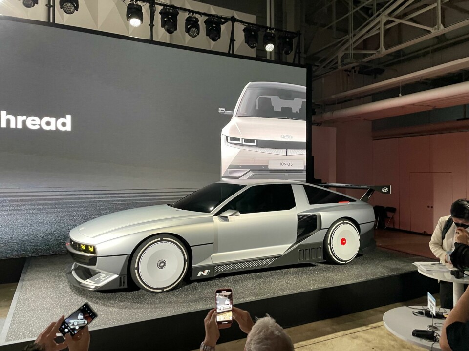 The Hyundai Vision N 74 concept *Hyundai Vision N 74 - Busan reveal - side (bright)