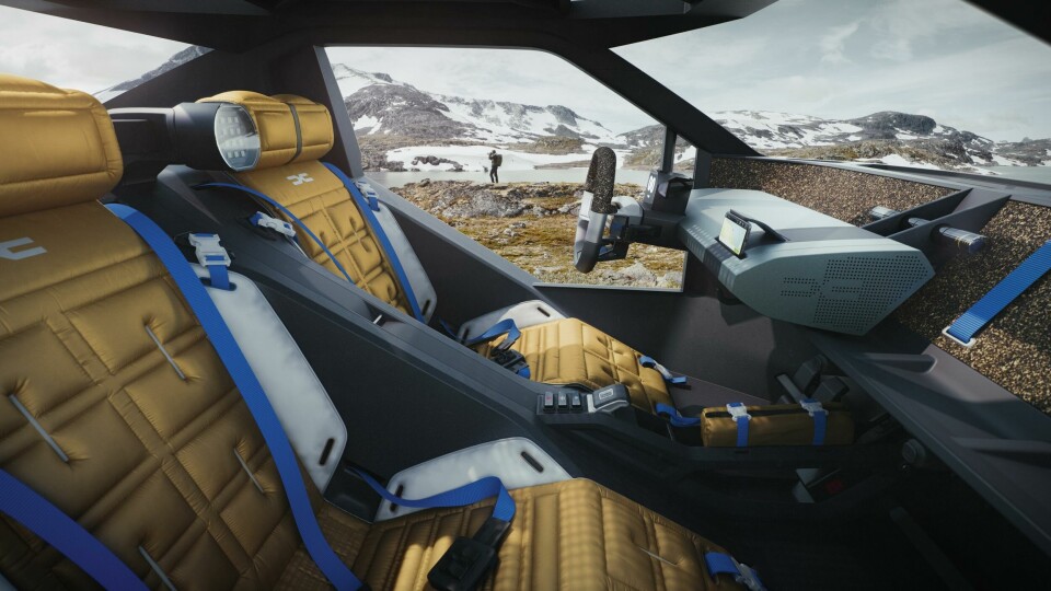 The interior of the Dacia Manifesto concept 2022 Dacia Manifesto Concept - int side
