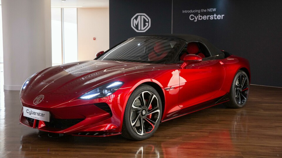 First Sight: Scissor-doored MG Cyberster is production-bound MG Cyberster - ext F3Q L HERO