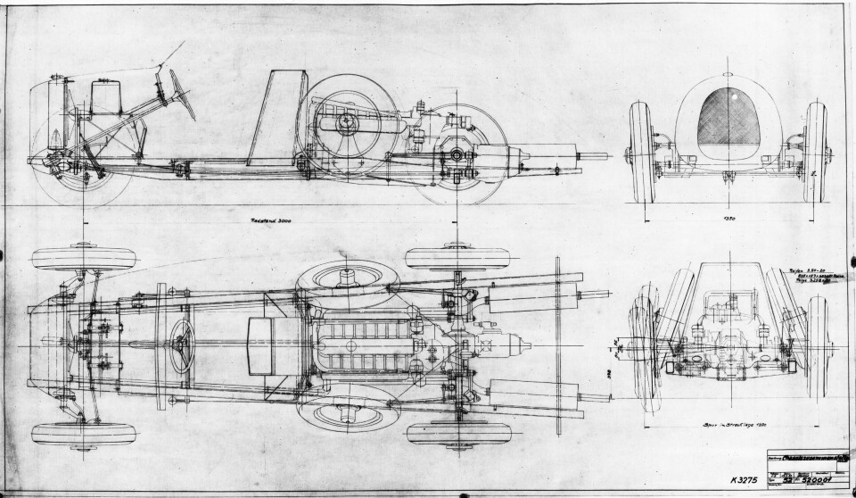 Type 52 original blueprint Type 52 original sketch blueprint