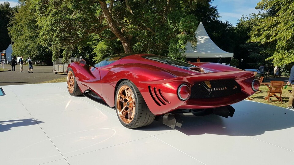 An organic, almost shark-like rear end An organic, almost shark-like rear end