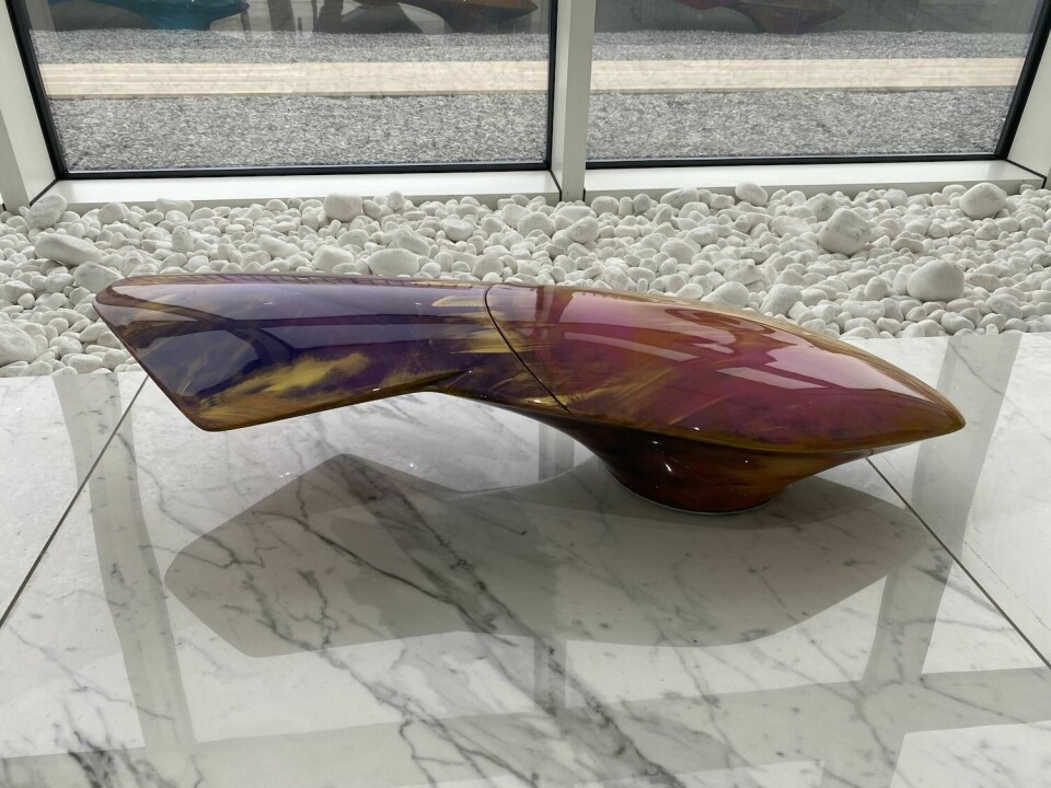 The painted speedform sculpture was a project that ED Excellence Design worked on with artist Shalemar Sharbatly The painted speedform sculpture was a project that ED worked on with artist Shalemar Sharbatly