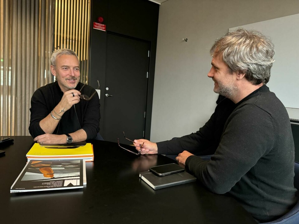 Jeremy Offer and CDN’s James McLachlan Jeremy Offer Volvo headquarters