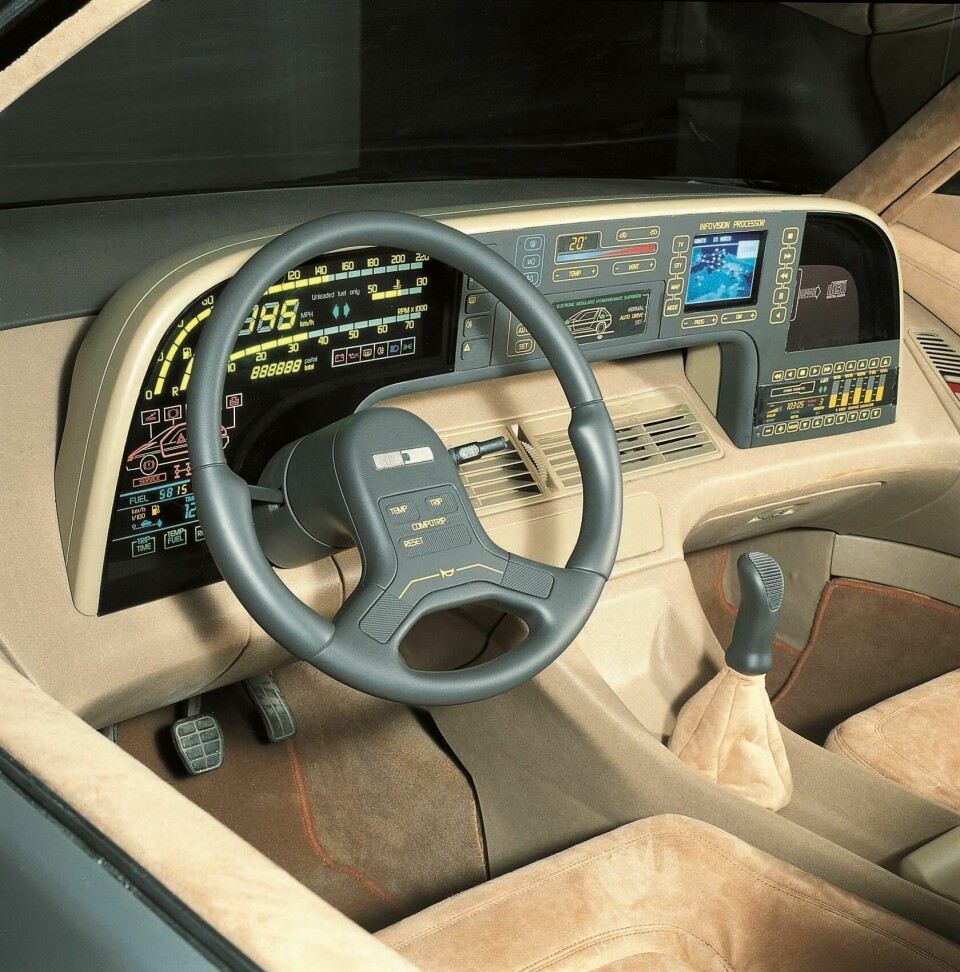 The Orbit IP – a little bit of everything, in glorious LED displays Orbit concept car volkswagen interior
