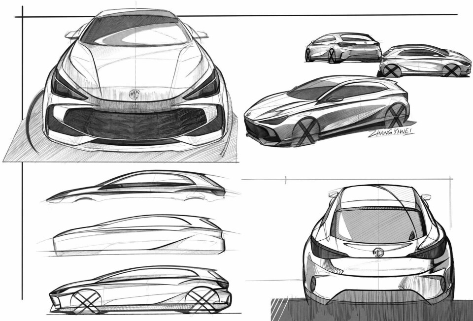 Car design round-up: Mini’s hello-goodbye, big wagons and hatches ZYW02MG3 2024 sketch