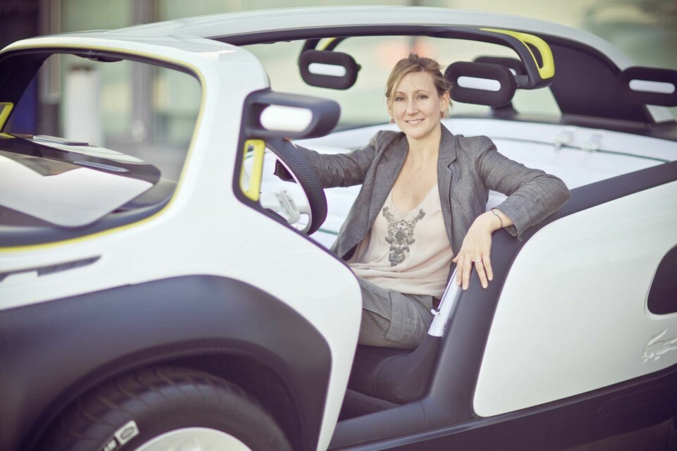 Celine Venet and the Citroën Lacoste Concept car (2010) Celine Venet