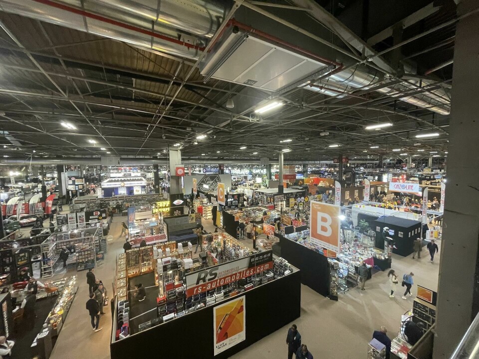 The exhibition hall in all its glory (credit for this and all images: Guy Bird) Exhibition view (angle) - Retromobile 2025