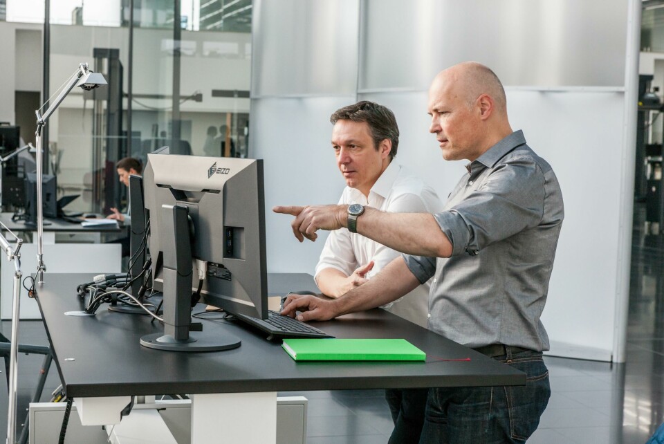 Exterior designer Juergen Michel (left) with Peter Wouda Juergen Michel Head Of Exterior Design L With Peter Wouda R