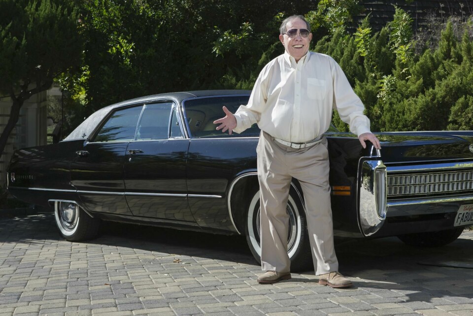 Syd Mead with his 1972 Chrysler Imperial “Fabulon,” in 2015 CDN_CDR3_Syd Mead_Fabulon