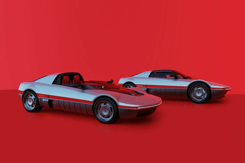 Barchetta (left) and Targa variants Bertone RUNABOUT 2026_11