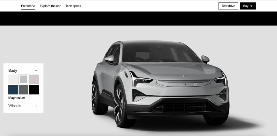 Polestar 3 configurator in Magnesium Polestar 3 configurator in Magnesium