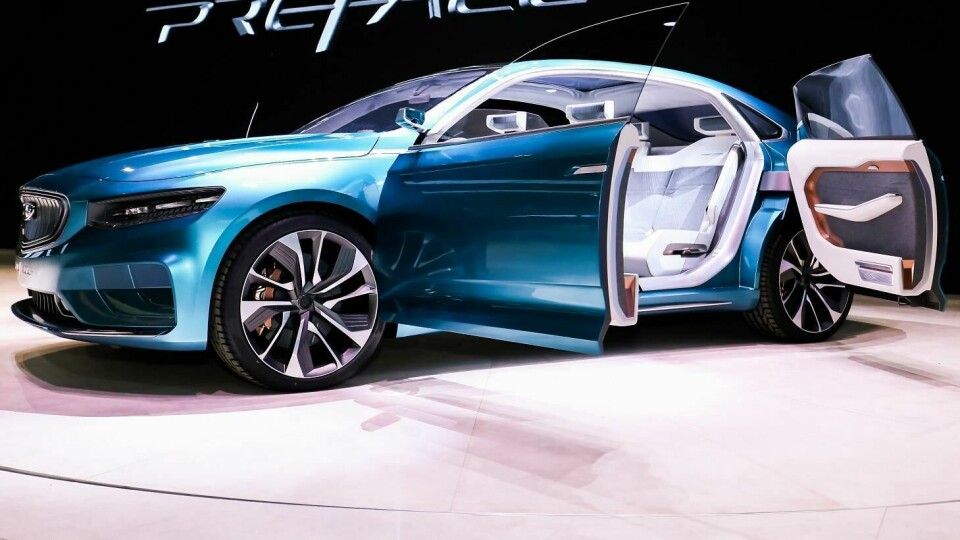 Geely Preface & Geometry A CDN Geely Preface concept launch Shanghai 2019 launch front