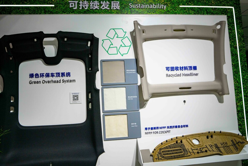 Antolin championed sustainability during the show Antolin 1Shanghai suppliers Mark Andrews