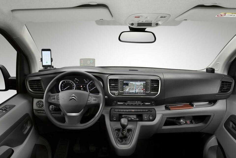 The interior is a stark contrast to the classic lines and motifs outside Citroen Type H van by David Obendorfer interior