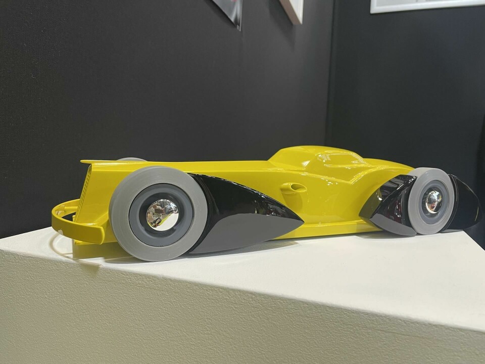 1. ALCA model car sculpture - Retromobile 2025 1. ALCA model car sculpture - Retromobile 2025